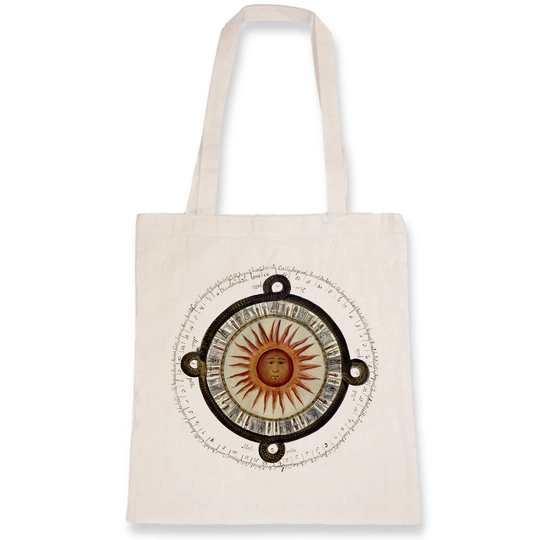 Aztec Sun Calendar Organic Cotton Tote Bag