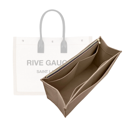Large Rive Gauche N/S Shopping Bag Organizer/Small Insert Felt Handbag Storage For Sl Felt Purse Liner Pocket Laptop Ipad