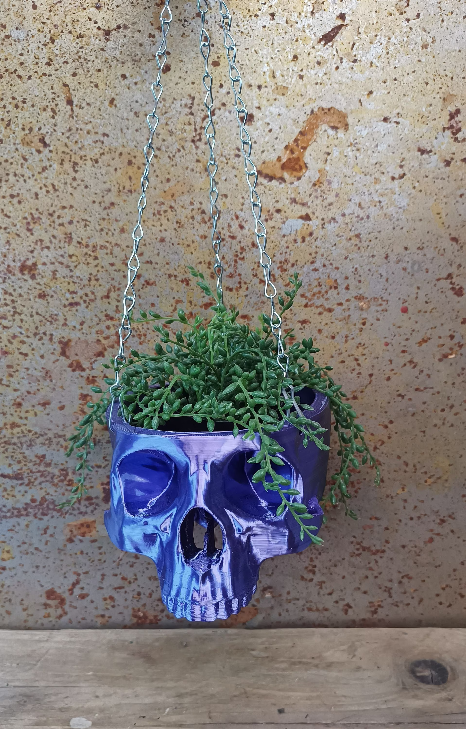 3D Printed Hanging Skull Pot
