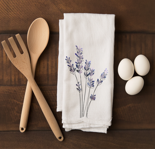 Lavender Flour Sack Tea Towel
