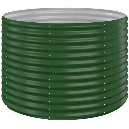 Vidaxl - Garden Planter Powder-coated Steel 100x100x68 cm Green Green