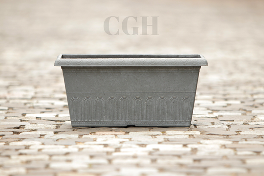 Plastic Window Planter Garden Plant Flower Pot Valencia Faux Concrete 51cm Window Box