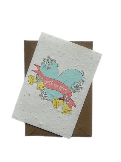 Seeded Wedding Card. Plantable Card, Grows Flowers