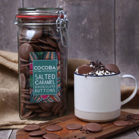 Salted Caramel Chocolate Buttons Giant Jar