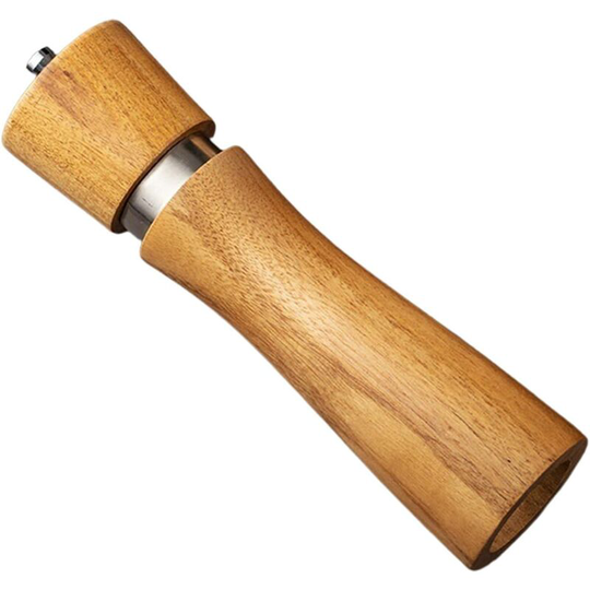 Salt and Pepper Mills,Multifunctional Wooden Salt and Pepper Mill | Manual Abrader with Adjustable Ceramic Rotor Kitchen Tool Generic