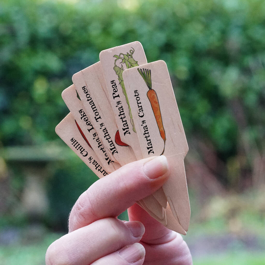 Personalised Wooden Plant Markers