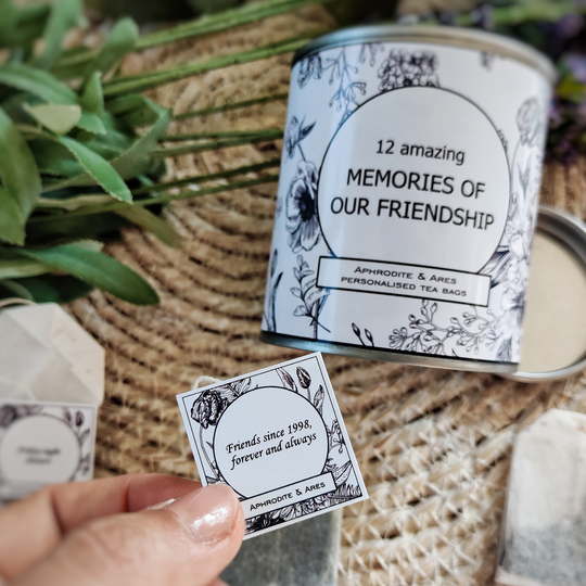 Friendship, Our Amazing Memories Personalised Tea