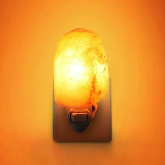 Natural Himalayan Salt Lamp Plug-in Hand Carved Crystal Night Light