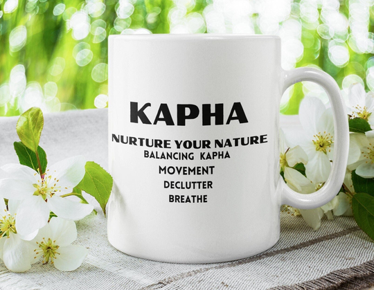 Kapha Wellness Mug |Ayurveda Balancing | Declutter The Mind Gift Dosha Nurse Practitioner Coffee Or Tea