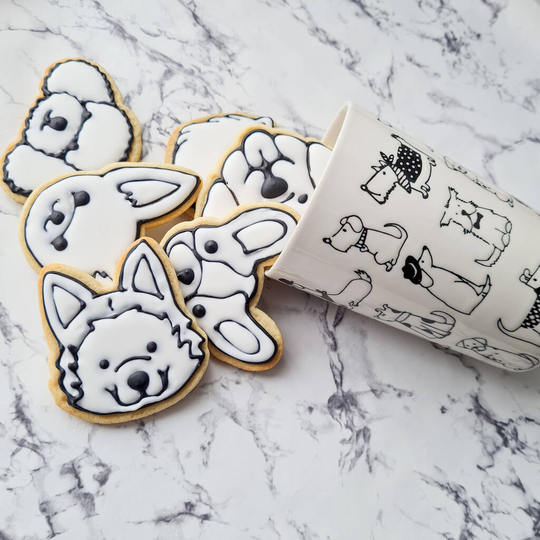 Dog Lover Luxury Hand Iced Biscuits And Mug Gift Set