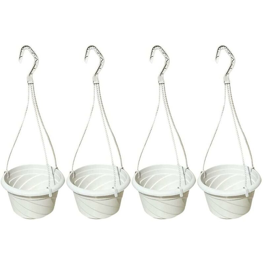 4 Pcs Plastic Hanging Flower Plant Holders For Outdoor Indoor Plants Thsinde