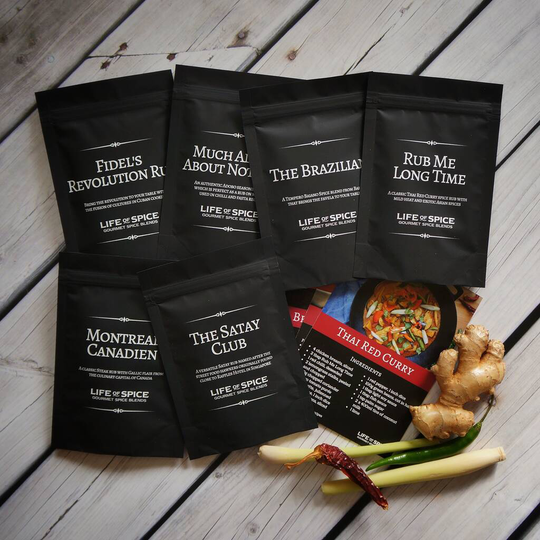 Street Food Rubs Gift Set With Recipe Cards