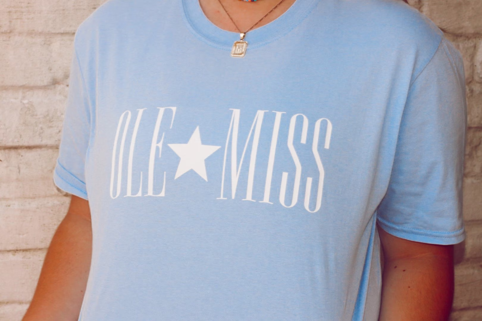 Ole Miss Star Crew - Powder Blue