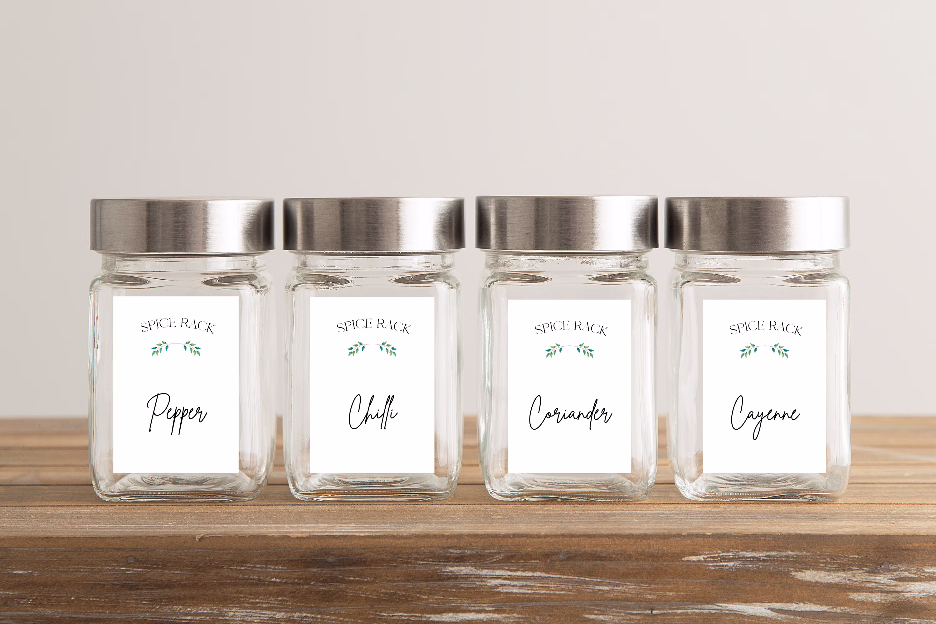 Minimalist Waterproof Labels For Spice Rack Jars, Set Of 40 Labels Rack, Minimalist Labels, Farmhouse Chic, Gift New Home