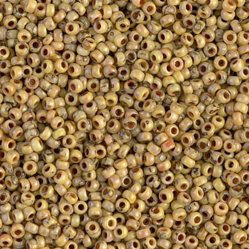 Miyuki Seed Beads 11/0 Picasso Opaque Canary , 4512-New