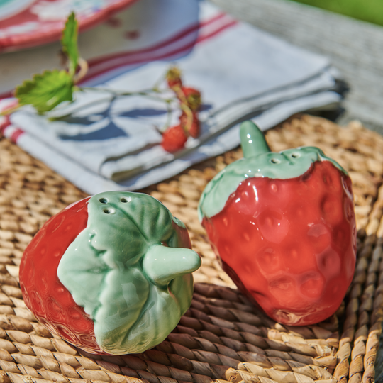 Strawberry Salt And Pepper Pots