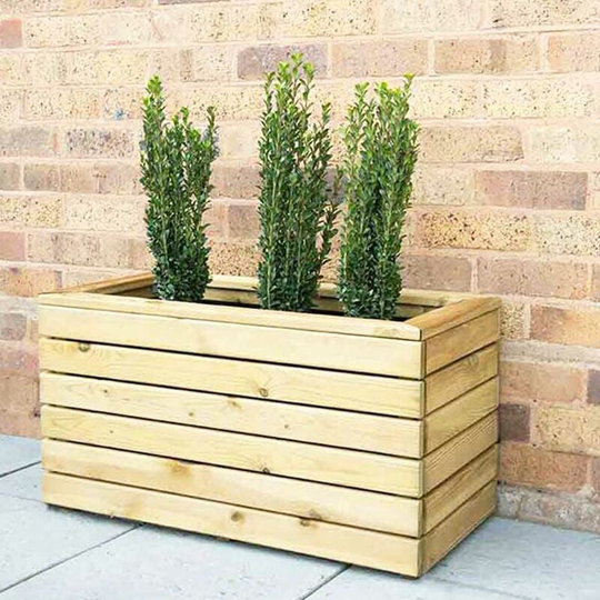 Forest - Linear 80 x 40 Contemporary Garden Patio Balcony Planter - Double