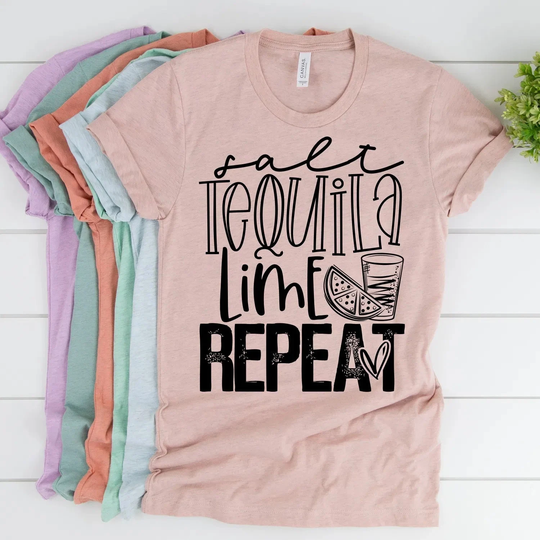 Salt Tequila Lime Repeat Shirt