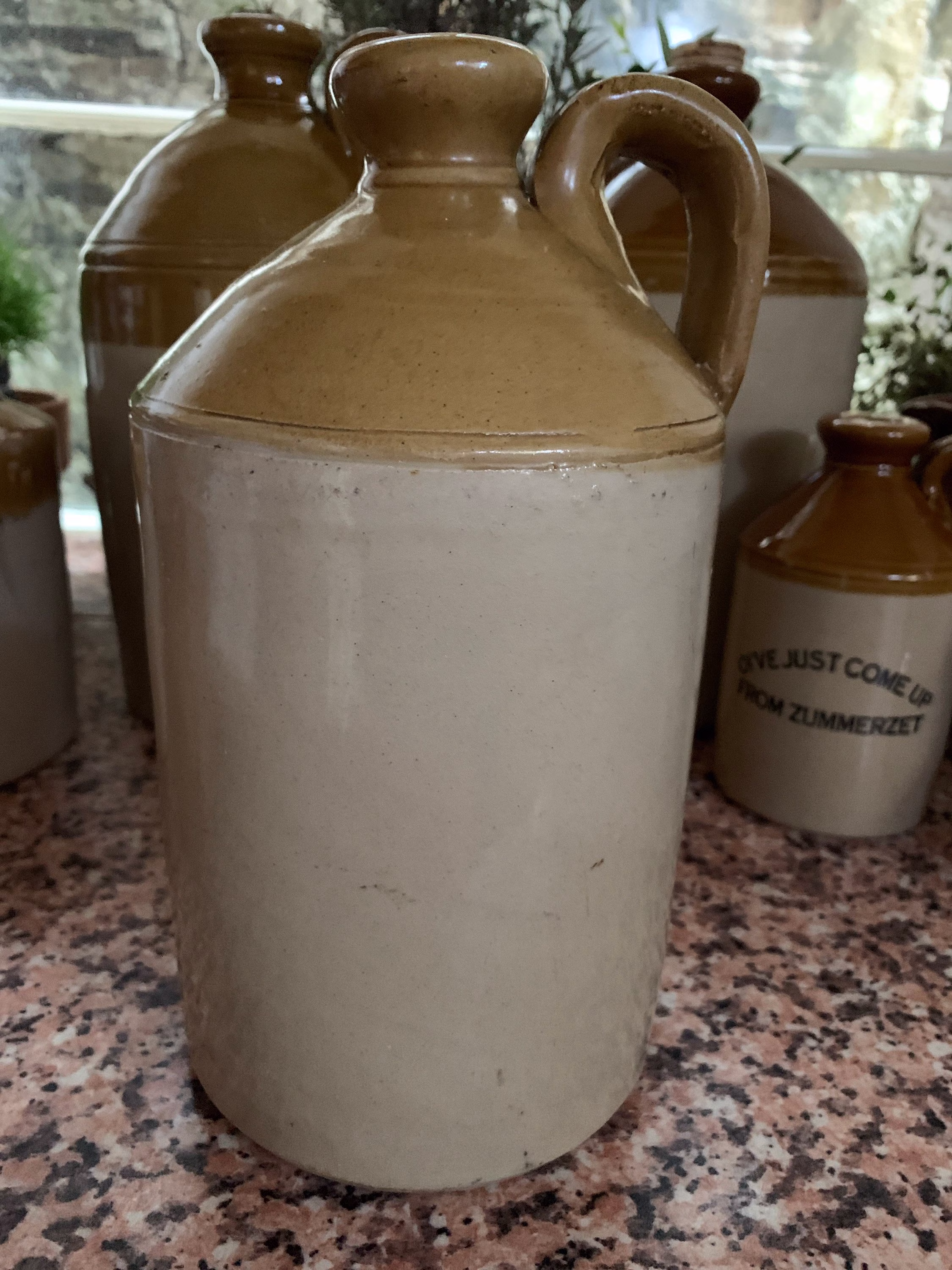 Vintage Rare Pearson Whittington Salt Grazed Stoneware Flagon, Jug, Pitcher