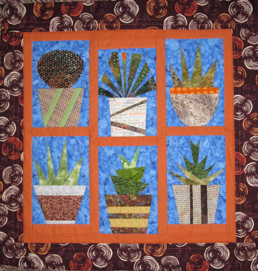 Cacti & Friends Original Quilt Pattern From Quilts By Elena Paper Piecing With Full Size Templates