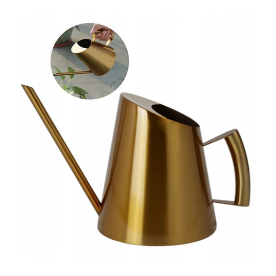 Watering stainless steel can water garden watering flower can water plant garden Plant water bottle household 400 ml (b)