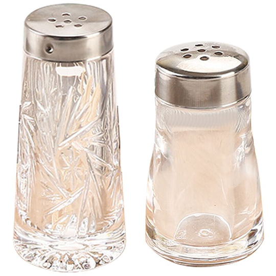 Fvbjd - Refillable Seasoning Bottle Salt and Pepper Shakers Kitchen Decor (Set of 2) Salt Shaker Set 8006+8076