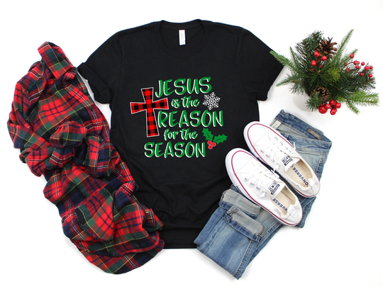 Jesus Is The Reason For Season Shirt, Christmas Family Matching Shirt, Xmas Vacation Shirts, Christian Faith T-Shirt