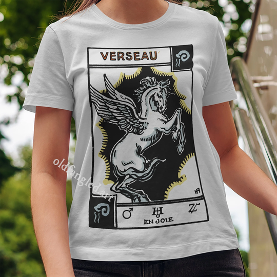 Aquarius | 1927 - Unisex Organic T-Shirt, Vintage Style Tarot T-Shirt