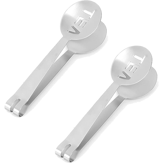 3Pcs Stainless Steel Tea Tongs, Ice Cube Tongs, Tea Bag Squeezer Stainless Steel Round Tea Bag Squeezer, For Candy Bar Wedding Kitchen Birthday