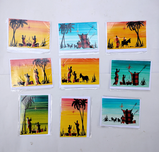 100 Wholesale Assorted Thanksgiving Cards With Space To Write Message/Maasai Gift Cards/All Season Cards/Thank You Postcard