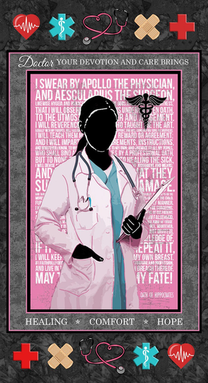Medical Female Doctor Panel Fabric-Sykel-24
