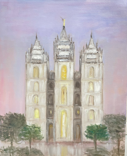 Salt Lake City Temple - By Suzanne Davis, 2021