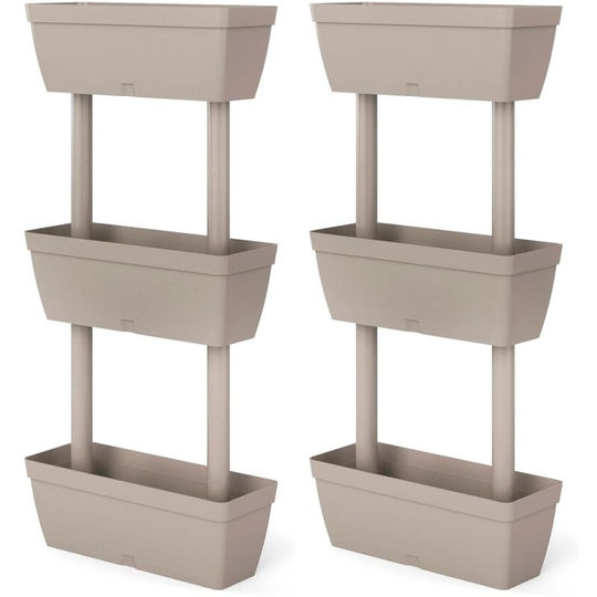 Vidaxl - Garden Planter 6 pcs 100 cm Taupe Taupe