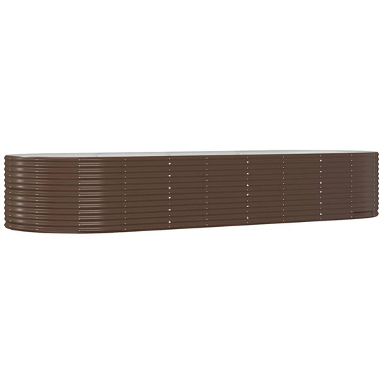 Vidaxl - Garden Planter Brown 367x140x68 cm Powder-coated Steel Brown