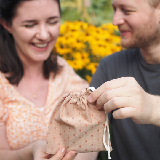 Organic Cotton Gift Bag 'Crossweave'