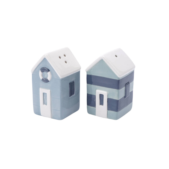 Beach Hut Salt And Pepper Shaker Pots In Gift Box