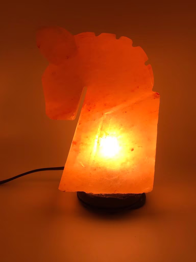 Christmas Sale - Natural Pink Himalayan Lamp Horse Shape