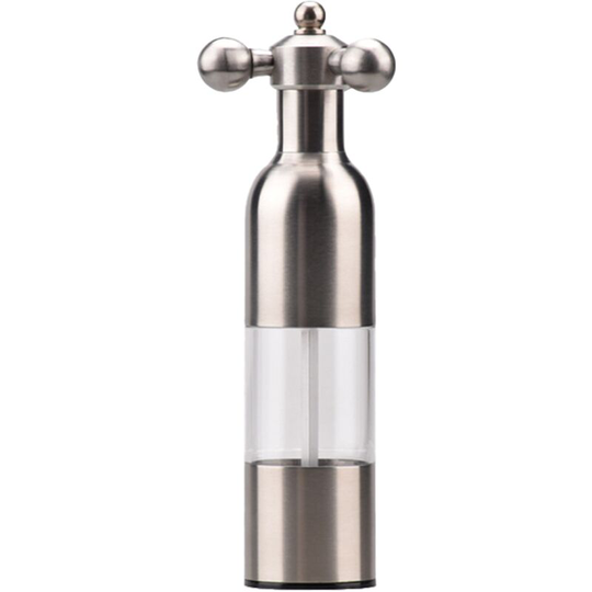 Fvbjd - Pepper Grinder Salt Shaker, Kitchen Stainless Steel Salt Pepper Grinders Hand-Made Adjustable small