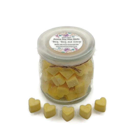 Aroma Ylang & Orange Scented Soy Wax Melts - 60 Pieces Aromatherapy Eco Friendly Intention Manifesting Chakra Gift