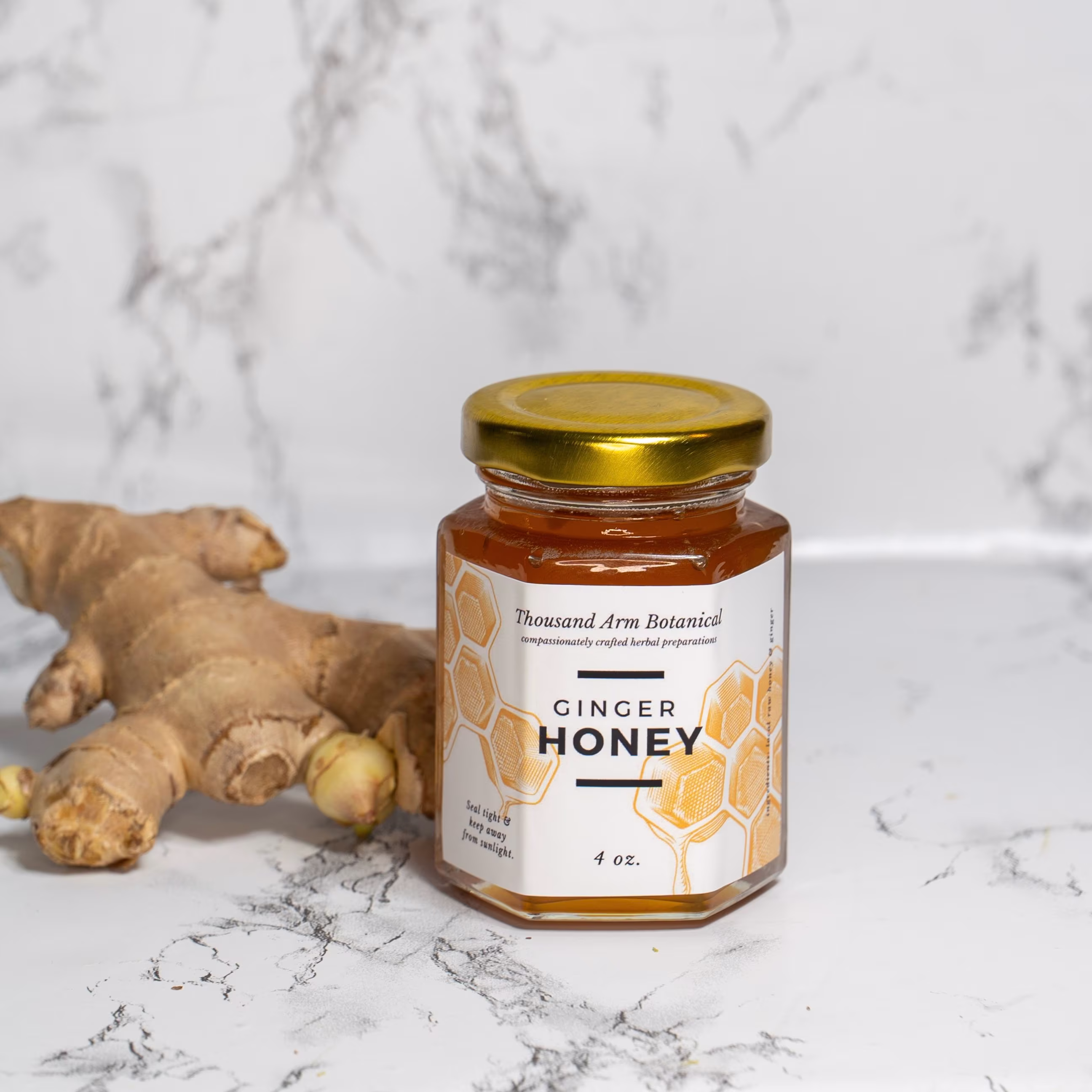 Ginger Raw Honey For Digestive - Tummy Troubles