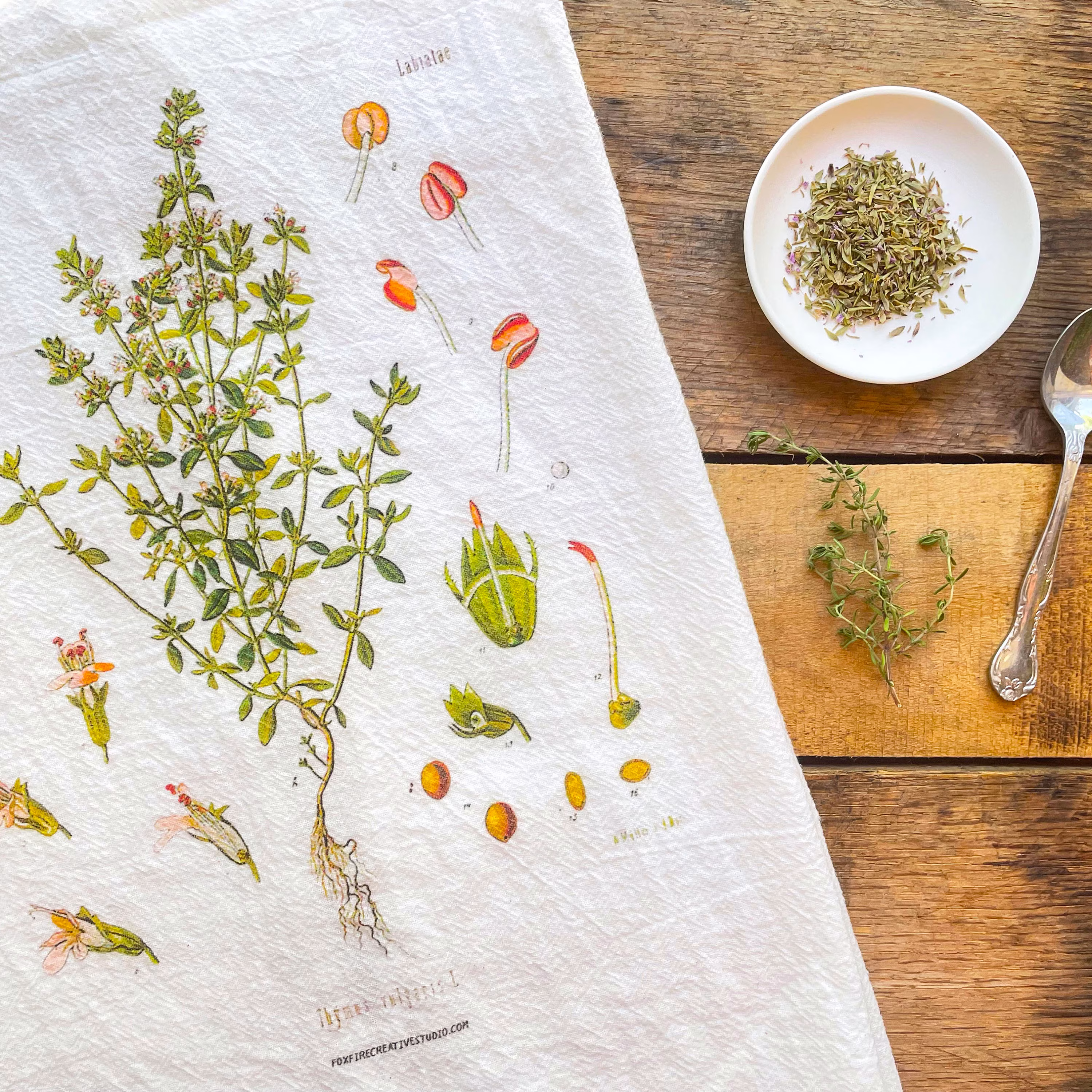 New Thyme Flour Sack Towel