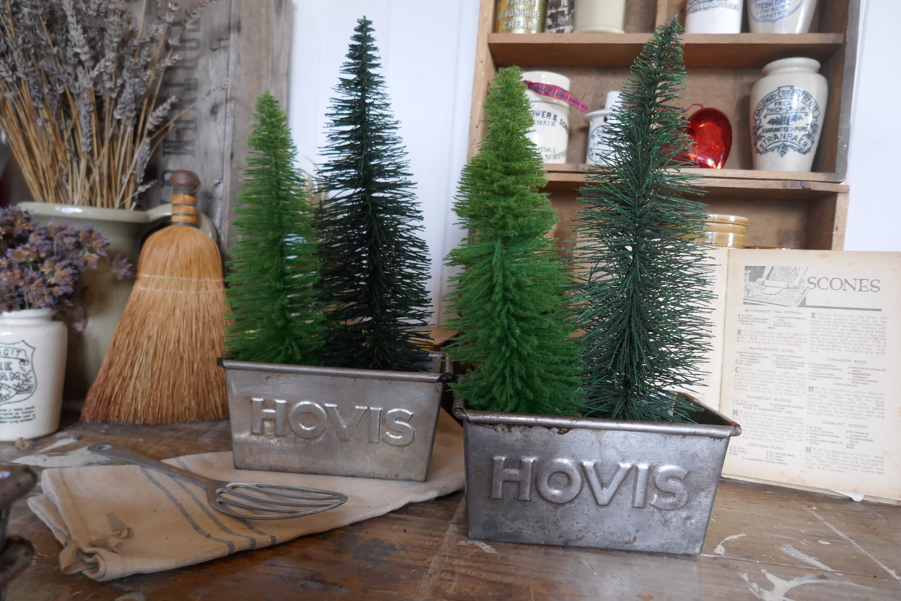 Salvaged Vintage Hovis Loaf Tin - Circa 1950S Herb Planter Pan Baking