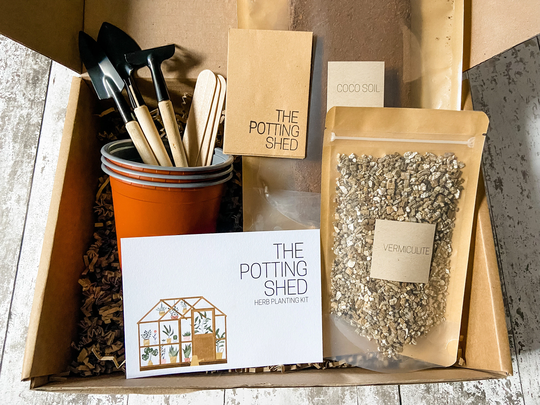 The Potting Shed Indoor Herb Garden Kit - Grow Your Own Herbs At Home