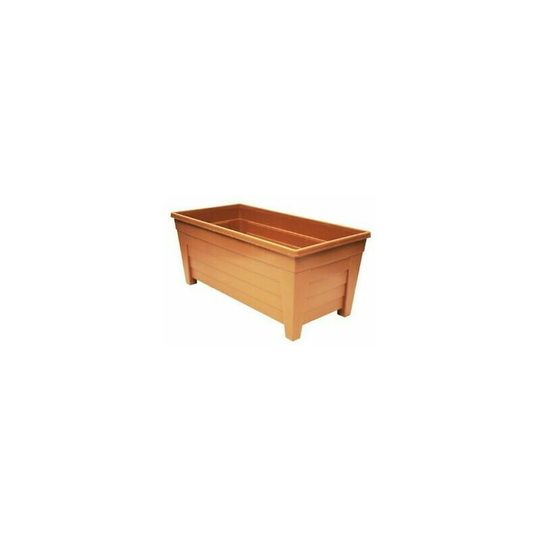 55 cm Terracotta Grosvenor Plant Pot Plastic Planter Home Outdoor Garden Trough