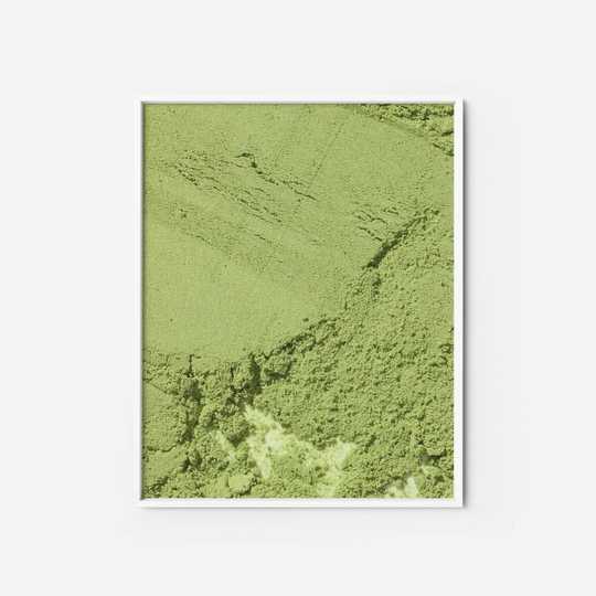 Texture 16 Art Print | Green Matcha Aesthetics Monochrome Minimal Photography Abstract Paint Stroke Organic