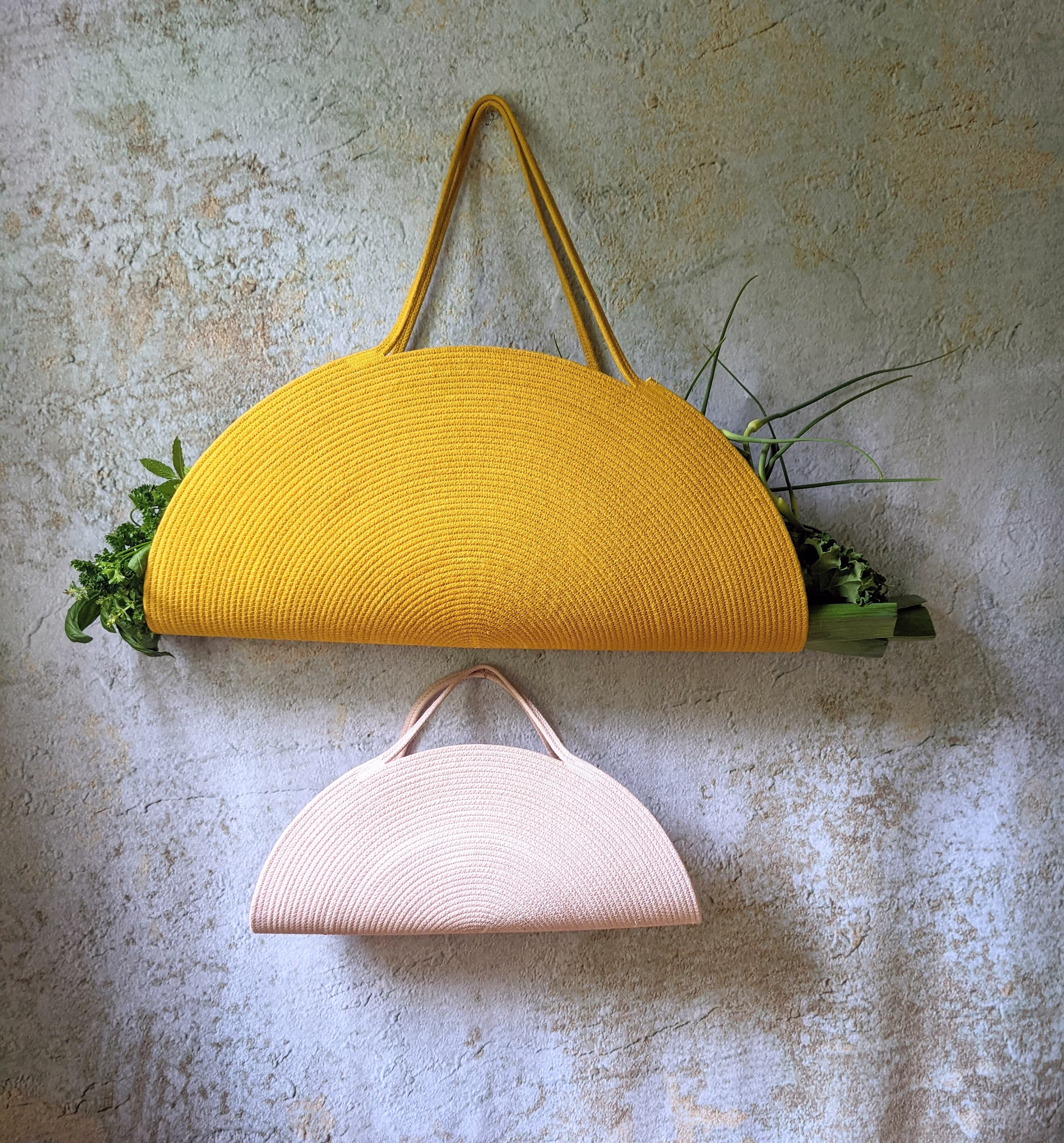 Gathering Basket, Harvest Tote, Garden Basket, Made in Maine, Flower Herb Childs Garden Foraging Tote