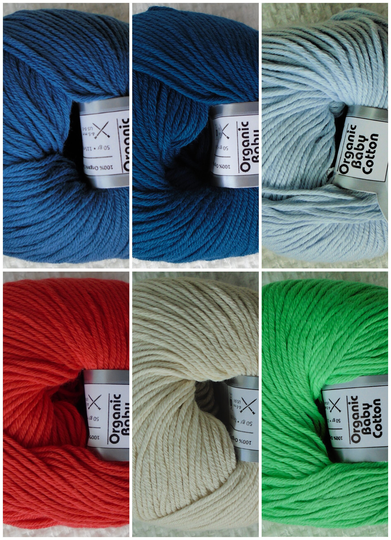 Organic Cotton Dk Knitting Wool/Yarn 50G Ice Yarns 100% Baby | Light Worsted Yarn/Wool