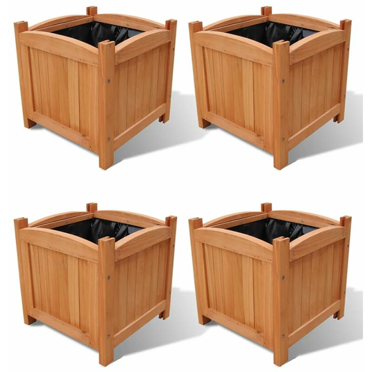 Hommoo - Raised Beds 4 pcs 30x30x30 cm (2x41301)