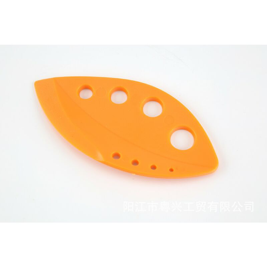 2pcs Vegetable Leaf Stripper Cabbage Gadget Kale Greens Herb Stripper Kitchen Stripper (orange)