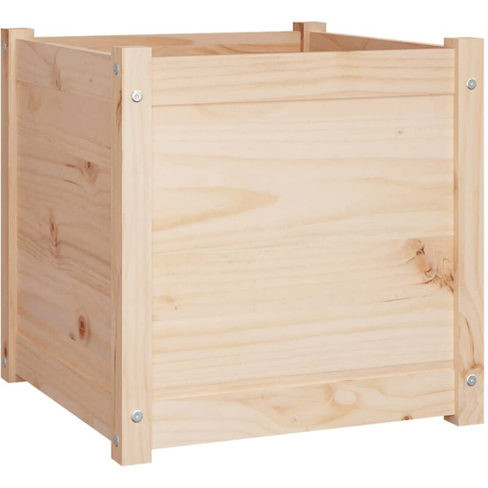 Garden Planter 50x50x50 cm Solid Pinewood Vidaxl Brown